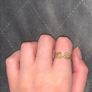 Gold infinity ring